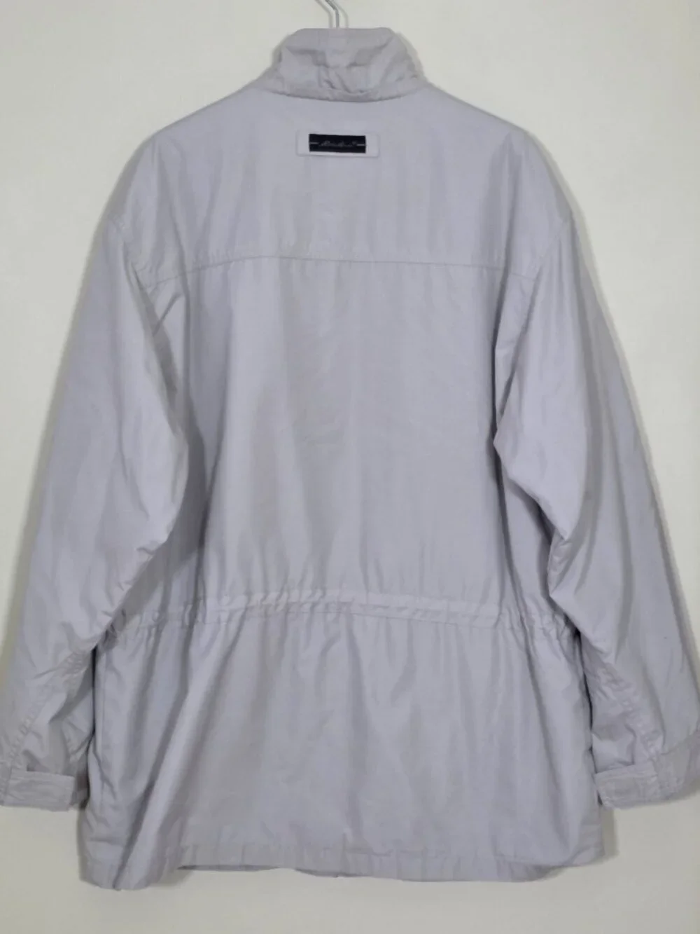 Vtg Eddie Bauer Field Jacket Men L Beige LS Grandpa Outdoor Heritage Lined FLAWS